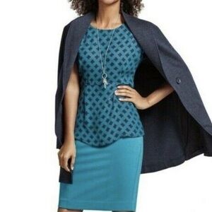 Cabi teal foulard blouse- medium